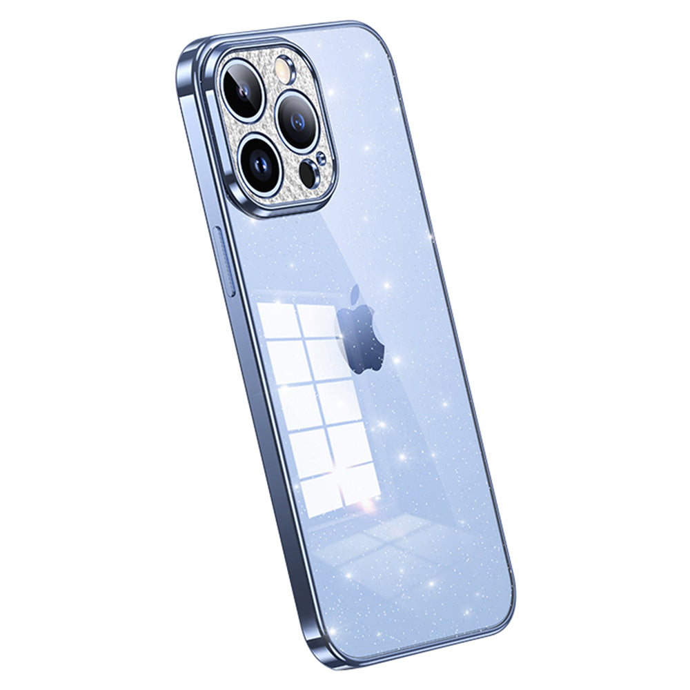 SULADA For iPhone 14 Pro Rhinestone Decor Phone Case Glitter Electroplating TPU Cover SULADA For iPhone 14 Pro Rhinestone Decor Phone Case Glitter Electroplating TPU Cover